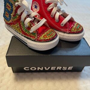 Converse Kids Red High-Top Sneakers